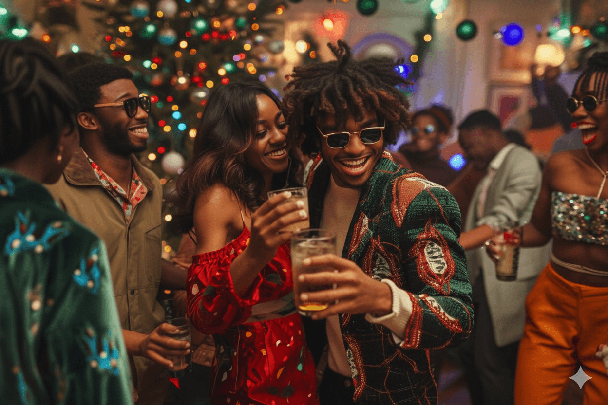 People enjoying December events