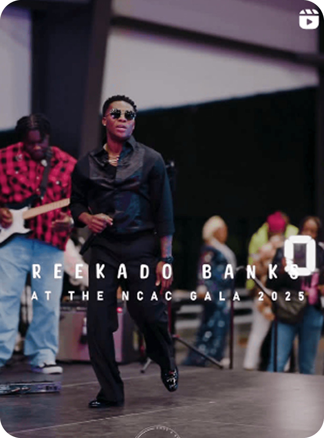 Reekado Banks performing at the NCAC Gala