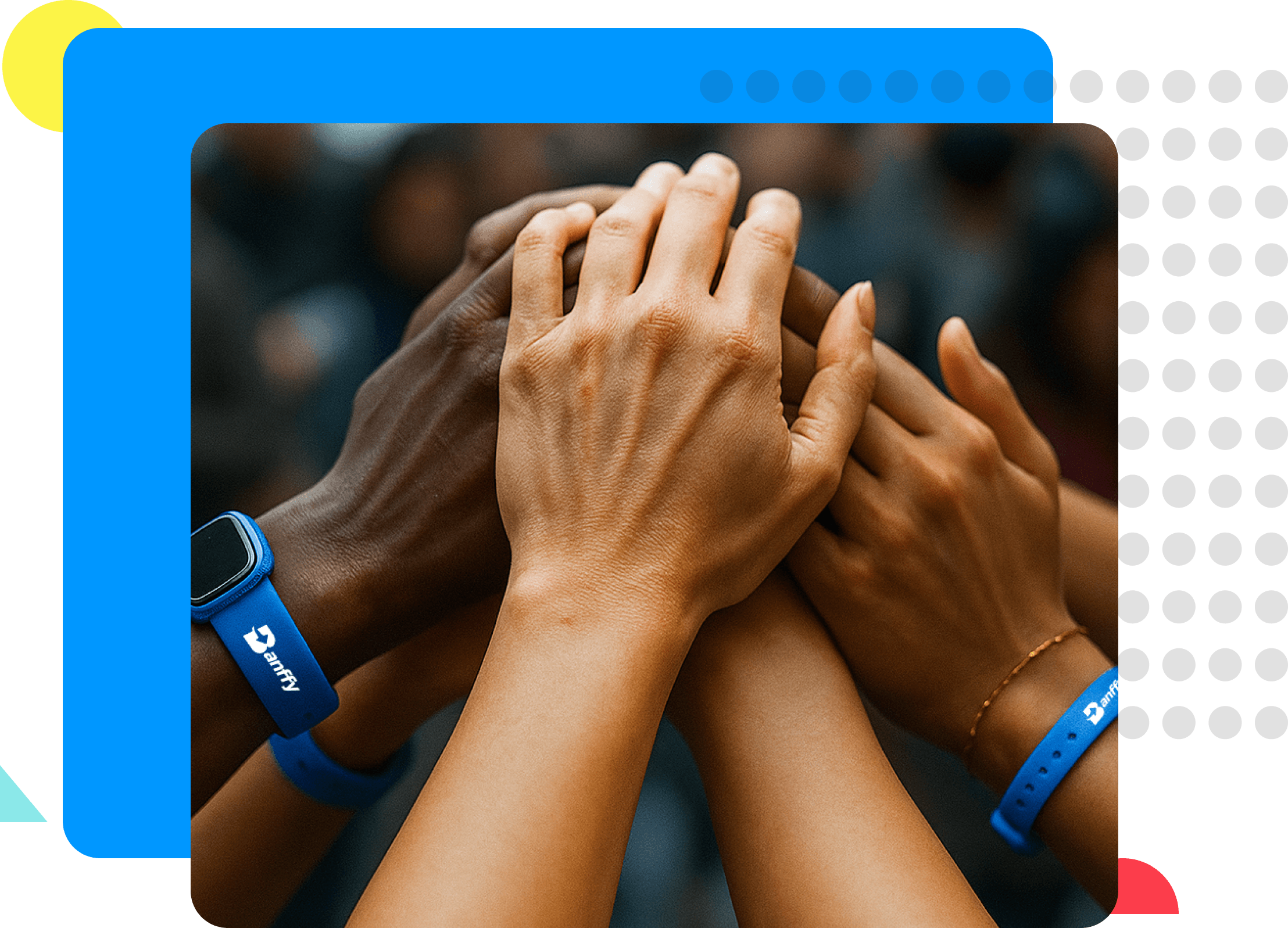 Diverse business professionals looking at a tablet